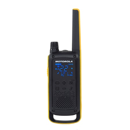 Motorola Solutions Two-Way Radio Black W/Yellow Rechargeable Two Pack T470